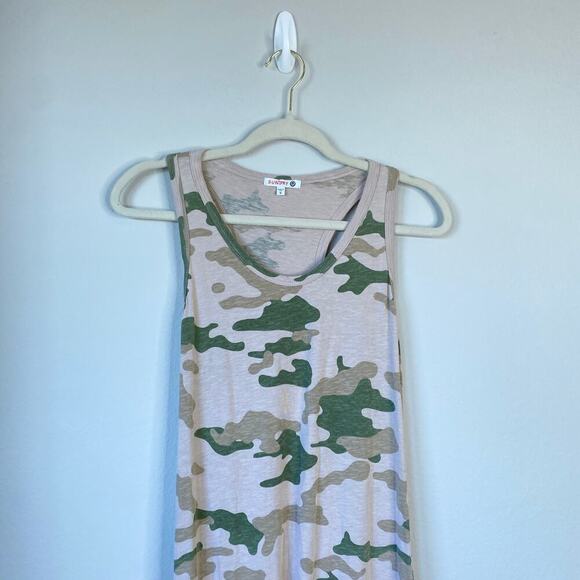 SUNDRY Camo Tank Sleeveless Racerback Midi Dress Size 0 XS Casual Summer - Picture 3 of 8